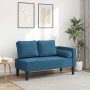 Tagesbettsofa mit blauen Samtkissen von , Tagesbetten - Ref: Foro24-4007570, Preis: 169,94 €, Rabatt: %