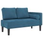 Sofá diván con cojines terciopelo azul de , Divanes - Ref: Foro24-4007570, Precio: 169,94 €, Descuento: %