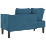 Sofá diván con cojines terciopelo azul de , Divanes - Ref: Foro24-4007570, Precio: 169,94 €, Descuento: %