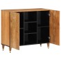 Solid mango wood auxiliary cabinet 90x33x75 cm by , CD and DVD storage - Ref: Foro24-358312, Price: 173,97 €, Discount: %