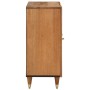 Solid mango wood auxiliary cabinet 90x33x75 cm by , CD and DVD storage - Ref: Foro24-358312, Price: 173,97 €, Discount: %