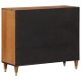 Solid mango wood auxiliary cabinet 90x33x75 cm by , CD and DVD storage - Ref: Foro24-358312, Price: 173,97 €, Discount: %