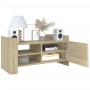 Engineered oak wood TV stand 80x35x40 cm by , TV Furniture - Ref: Foro24-848369, Price: 60,92 €, Discount: %