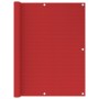 Toldo para balcón HDPE rojo 120x500 cm de vidaXL, Sombrillas - Ref: Foro24-311014, Precio: 13,47 €, Descuento: %