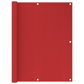 Toldo para balcón HDPE rojo 120x500 cm de vidaXL, Sombrillas - Ref: Foro24-311014, Precio: 13,47 €, Descuento: %