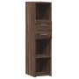 Aparador alto madera de ingeniería marrón roble 30x42,5x124 cm de , Aparadores - Ref: Foro24-846158, Precio: 94,76 €, Descuen...