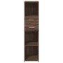 Aparador alto madera de ingeniería marrón roble 30x42,5x124 cm de , Aparadores - Ref: Foro24-846158, Precio: 94,76 €, Descuen...