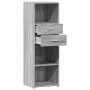 Aparador alto madera de ingeniería gris Sonoma 40x42,5x124 cm de , Aparadores - Ref: Foro24-846164, Precio: 98,99 €, Descuent...