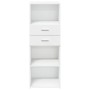 Hoher Schrank aus weißem Ingenieurholz 45x42,5x124 cm. von , Sideboards - Ref: Foro24-846166, Preis: 107,84 €, Rabatt: %