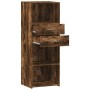 Tall smoked oak engineered wood sideboard 45x42.5x124 cm by , Sideboards - Ref: Foro24-846170, Price: 91,36 €, Discount: %