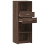 Aparador alto madera de ingeniería marrón roble 45x42,5x124 cm de , Aparadores - Ref: Foro24-846172, Precio: 93,48 €, Descuen...