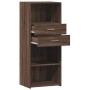 Aparador alto madera de ingeniería marrón roble 50x42,5x124 cm de , Aparadores - Ref: Foro24-846179, Precio: 110,64 €, Descue...