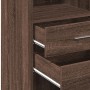 Hoher Schrank aus braunem Eichenfurnierholz 50x42,5x124 cm von , Sideboards - Ref: Foro24-846179, Preis: 110,64 €, Rabatt: %