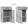 Engineered wood sideboard in concrete grey, 50x42.5x93 cm by , Sideboards - Ref: Foro24-846295, Price: 86,66 €, Discount: %