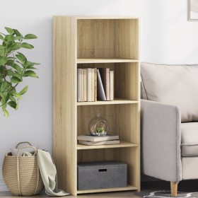 Aparador alto madera de ingeniería roble Sonoma 50x41x124 cm de , Aparadores - Ref: Foro24-846399, Precio: 90,99 €, Descuento: %