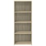 Aparador alto madera de ingeniería roble Sonoma 50x41x124 cm de , Aparadores - Ref: Foro24-846399, Precio: 79,69 €, Descuento: %