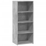 Aparador alto madera de ingeniería gris hormigón 50x41x124 cm de , Aparadores - Ref: Foro24-846400, Precio: 79,69 €, Descuent...