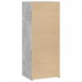 Aparador alto madera de ingeniería gris hormigón 50x41x124 cm de , Aparadores - Ref: Foro24-846400, Precio: 79,69 €, Descuent...