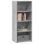 Aparador alto madera de ingeniería gris Sonoma 50x41x124 cm de , Aparadores - Ref: Foro24-846402, Precio: 93,68 €, Descuento: %