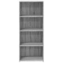 Aparador alto madera de ingeniería gris Sonoma 50x41x124 cm de , Aparadores - Ref: Foro24-846402, Precio: 93,99 €, Descuento: %