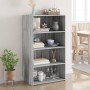 Aparador alto madera de ingeniería gris Sonoma 70x41x124 cm de , Aparadores - Ref: Foro24-846409, Precio: 92,90 €, Descuento: %