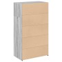 Aparador alto madera de ingeniería gris Sonoma 70x41x124 cm de , Aparadores - Ref: Foro24-846409, Precio: 92,90 €, Descuento: %