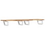 Wall-mounted sink shelf made of steel and solid acacia wood by , bathroom vanities - Ref: Foro24-3302730, Price: 106,58 €, Di...