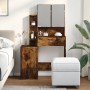 Dresser with smoked oak furniture 80x35x132 cm by , Bedroom Dressers - Ref: Foro24-848238, Price: 126,46 €, Discount: %