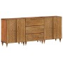 Sideboard aus massivem Mangoholz, 3-teilig, 60x33x75 cm. von , Sideboards - Ref: Foro24-3206310, Preis: 397,92 €, Rabatt: %