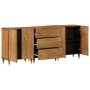 Sideboard aus massivem Mangoholz, 3-teilig, 60x33x75 cm. von , Sideboards - Ref: Foro24-3206310, Preis: 397,92 €, Rabatt: %