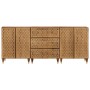 Aparador 3 piezas madera maciza de mango 60x33x75 cm de , Aparadores - Ref: Foro24-3206310, Precio: 407,99 €, Descuento: %