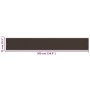 Balcony awning in brown HDPE 75x500 cm by vidaXL, Umbrellas - Ref: Foro24-311042, Price: 22,18 €, Discount: %