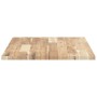 Encimera tocador de baño madera acacia sin tratar 100x50x2 cm de , Tocadores de baño - Ref: Foro24-3279663, Precio: 56,40 €, ...