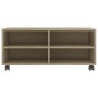 TV cabinet wheels oak-colored plywood 90x35x35cm by vidaXL, TV Furniture - Ref: Foro24-800183, Price: 70,11 €, Discount: %