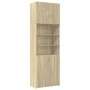 Aparador alto madera de ingeniería roble Sonoma 80x42,5x249 cm de , Aparadores - Ref: Foro24-3281359, Precio: 253,05 €, Descu...