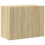 Aparador alto madera de ingeniería roble Sonoma 80x42,5x249 cm de , Aparadores - Ref: Foro24-3281359, Precio: 253,05 €, Descu...