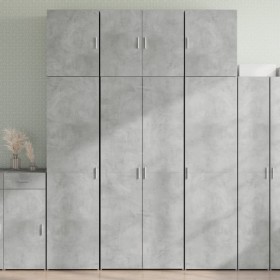 Tall engineered wood sideboard in gray concrete 80x42.5x249 cm by , Sideboards - Ref: Foro24-3281367, Price: 258,99 €, Discou...