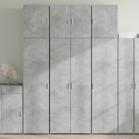 Aparador alto madera de ingeniería gris hormigón 80x42,5x249 cm de , Aparadores - Ref: Foro24-3281367, Precio: 258,46 €, Desc...