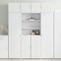 Tall white engineered wood sideboard 80x42.5x185 cm by , Sideboards - Ref: Foro24-3281378, Price: 186,75 €, Discount: %