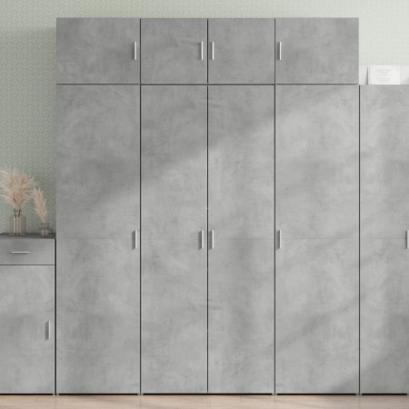 Engineered wood sideboard in concrete grey, 80x42.5x185 cm by , Sideboards - Ref: Foro24-3281437, Price: 195,29 €, Discount: %