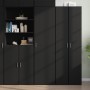 Aparador de madera de ingeniería negro 50x42,5x185 cm de , Aparadores - Ref: Foro24-3281414, Precio: 174,55 €, Descuento: %