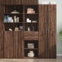 Engineered wood brown oak sideboard 50x42.5x185 cm by , Sideboards - Ref: Foro24-3281461, Price: 140,01 €, Discount: %