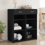 Aparador de madera de ingeniería negro 80x42,5x93 cm de , Aparadores - Ref: Foro24-3281477, Precio: 125,17 €, Descuento: %