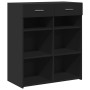 Engineered wood black sideboard 80x42.5x93 cm by , Sideboards - Ref: Foro24-3281477, Price: 124,99 €, Discount: %