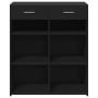 Engineered wood black sideboard 80x42.5x93 cm by , Sideboards - Ref: Foro24-3281477, Price: 124,99 €, Discount: %