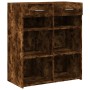 Aparador de madera de ingeniería roble ahumado 80x42,5x93 cm de , Aparadores - Ref: Foro24-3281480, Precio: 120,99 €, Descuen...