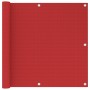 Red HDPE balcony awning 90x500 cm by vidaXL, Umbrellas - Ref: Foro24-311010, Price: 12,99 €, Discount: %