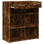 Smoked oak engineered wood sideboard 80x42.5x93 cm by , Sideboards - Ref: Foro24-3281480, Price: 121,51 €, Discount: %