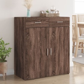 Engineered wood brown oak sideboard 80x42.5x93 cm by , Sideboards - Ref: Foro24-3281475, Price: 144,99 €, Discount: %