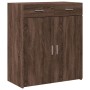 Engineered wood brown oak sideboard 80x42.5x93 cm by , Sideboards - Ref: Foro24-3281475, Price: 144,85 €, Discount: %